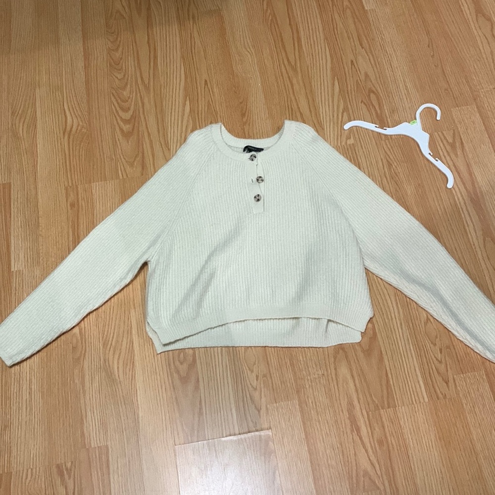 button down sweater